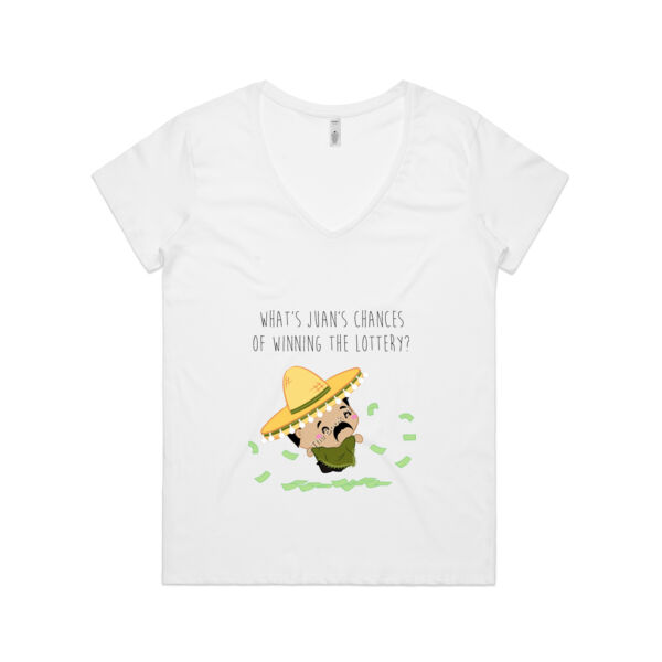 Ladies - Juan in a Million V-Neck T-Shirt Thumbnail
